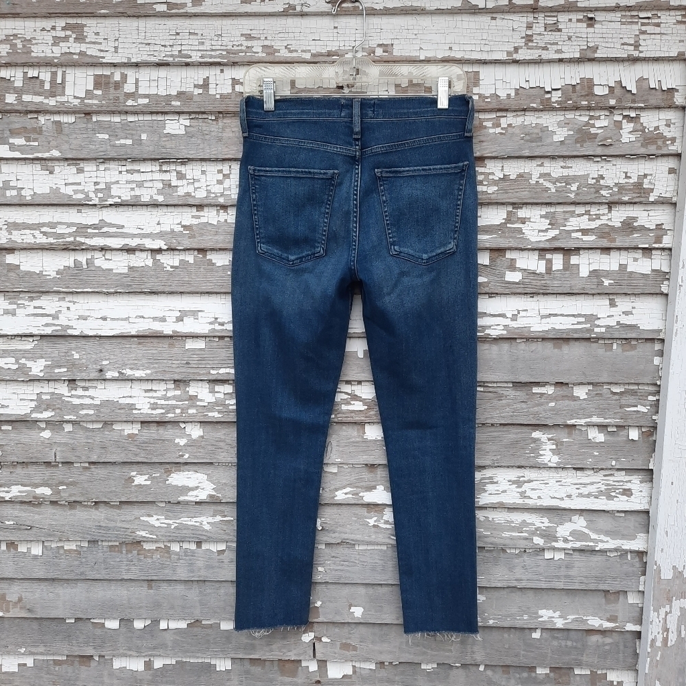 AGOLDE Sophie High Rise Raw Hem Crop Skinny Denim Jean. Style A018-3005 size 27 - Picture 2 of 8